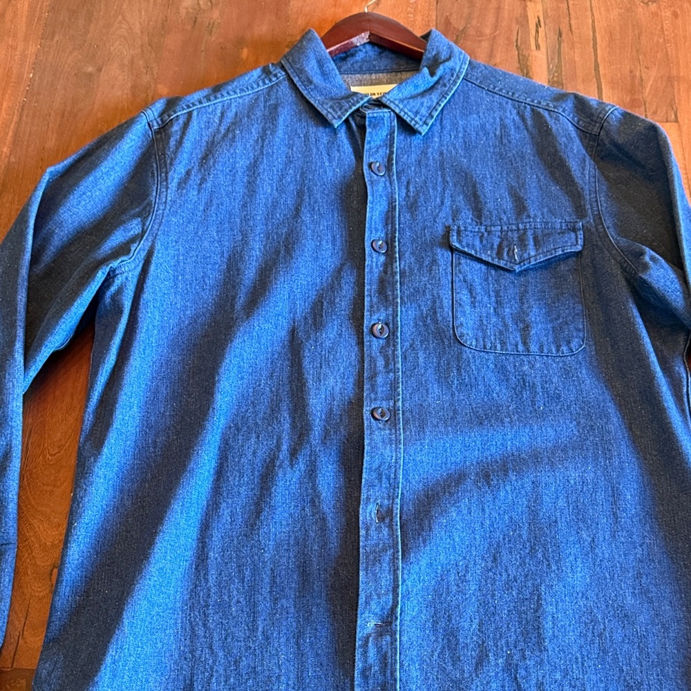 Blue Denim Men's Shirt